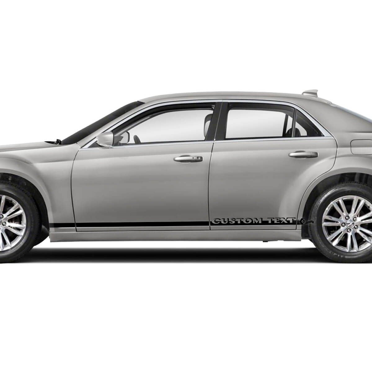 2X Chrysler 300 Side Doors Rocker Panel Graphics Car Vinyl Decal Sticker
