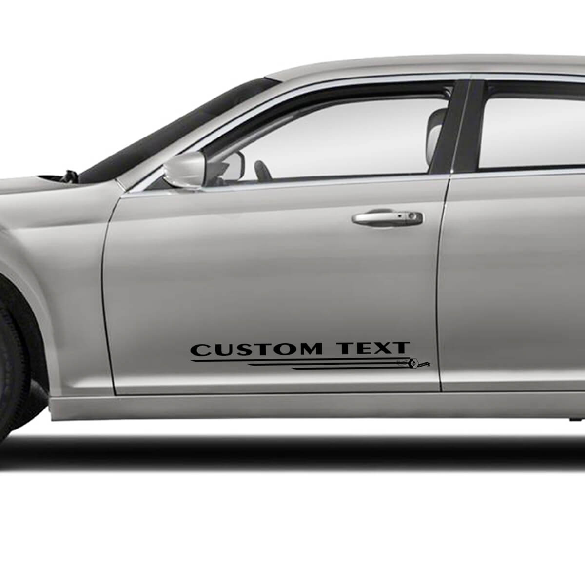 Custom Text Doors Graphics Car Vinyl Decals Stickers for Chrysler 300