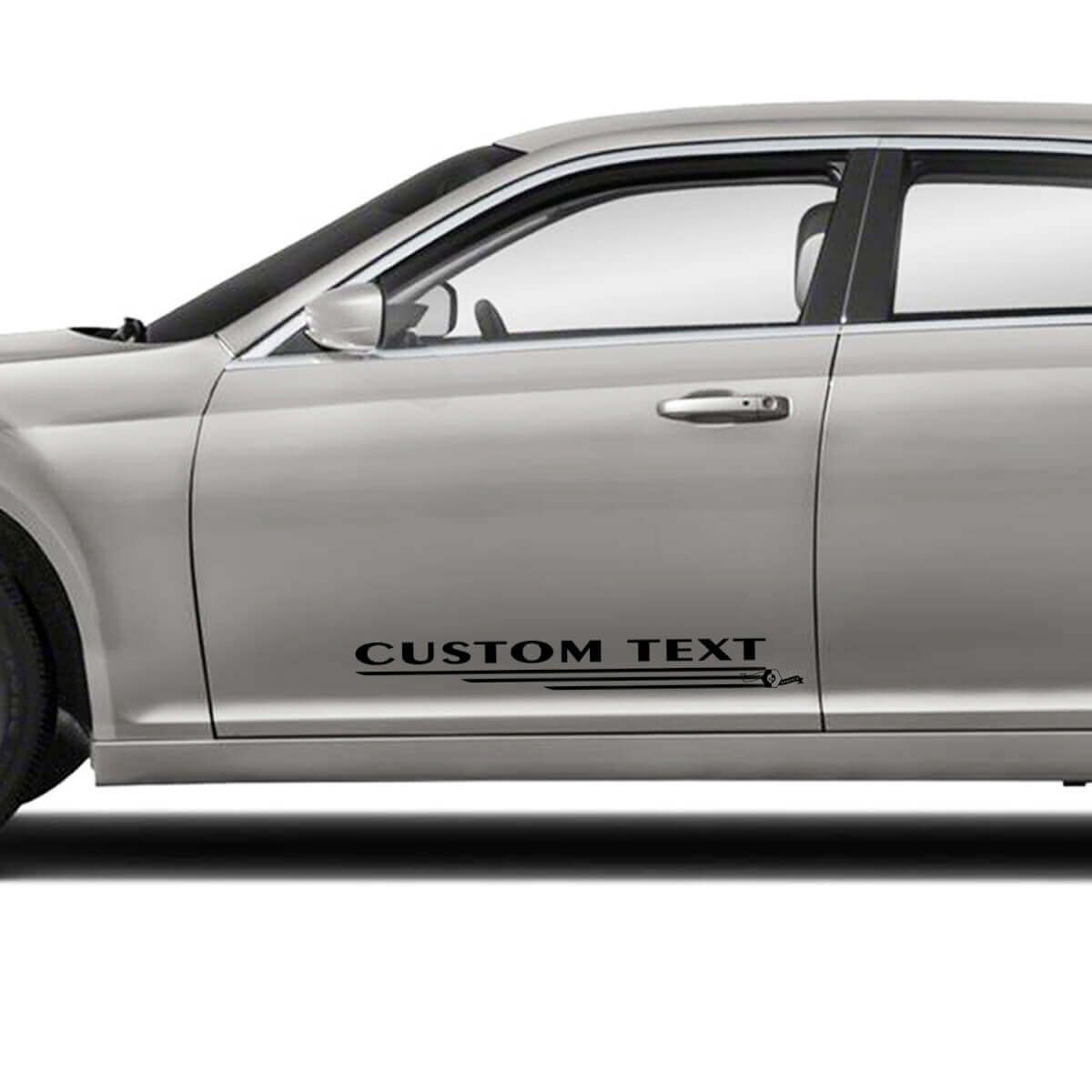 Custom Text Doors Graphics Car Vinyl Decals Stickers for Chrysler 300