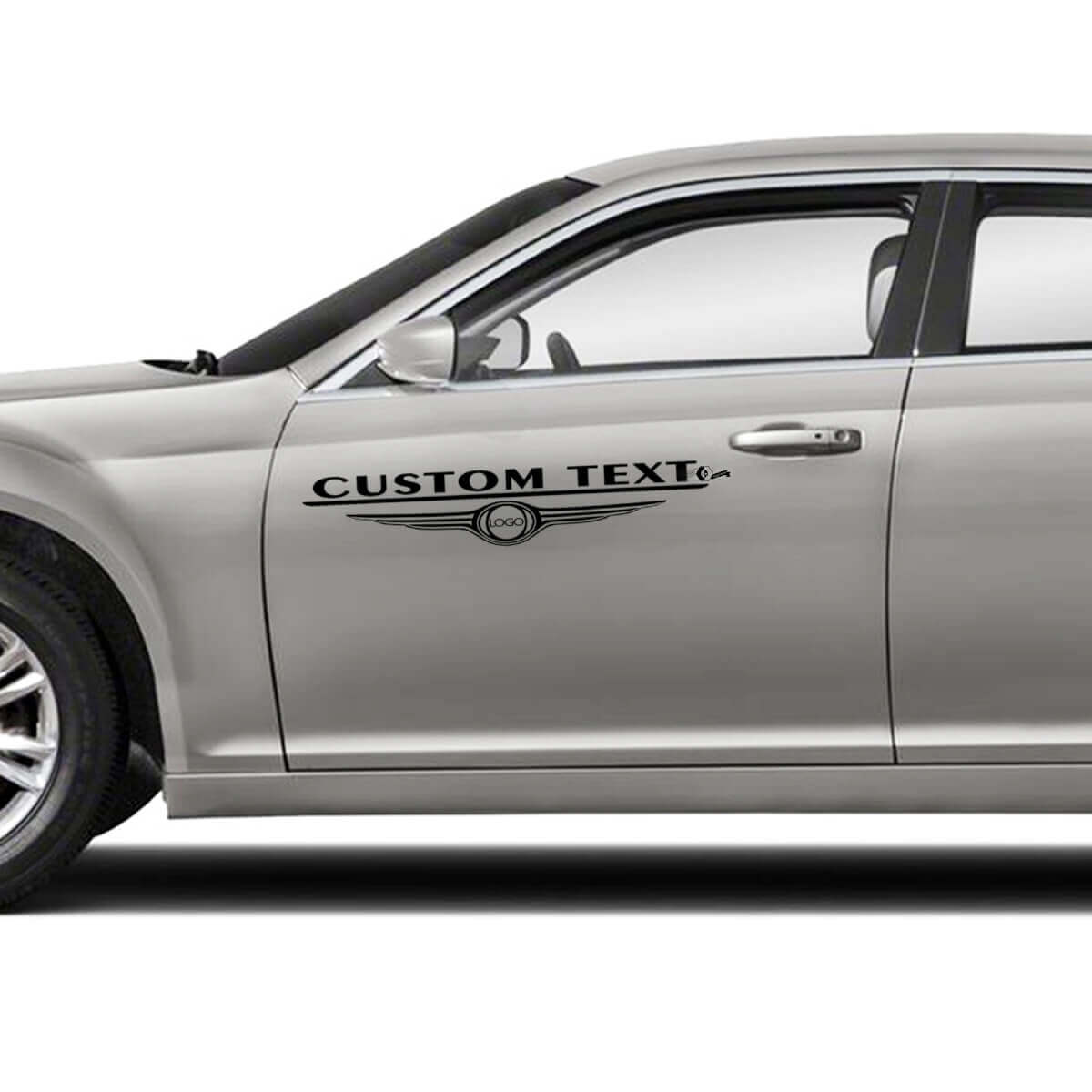 Your Logo with Custom Text Doors Graphics Car Vinyl Decals Stickers for Chrysler 300