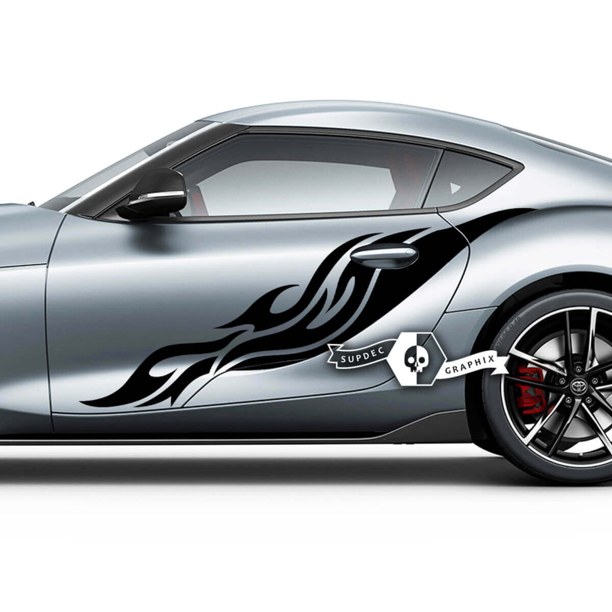 Toyota Supra MKV A90 A91 Doors Side Tribal Racing Graphics Decals Stickers
