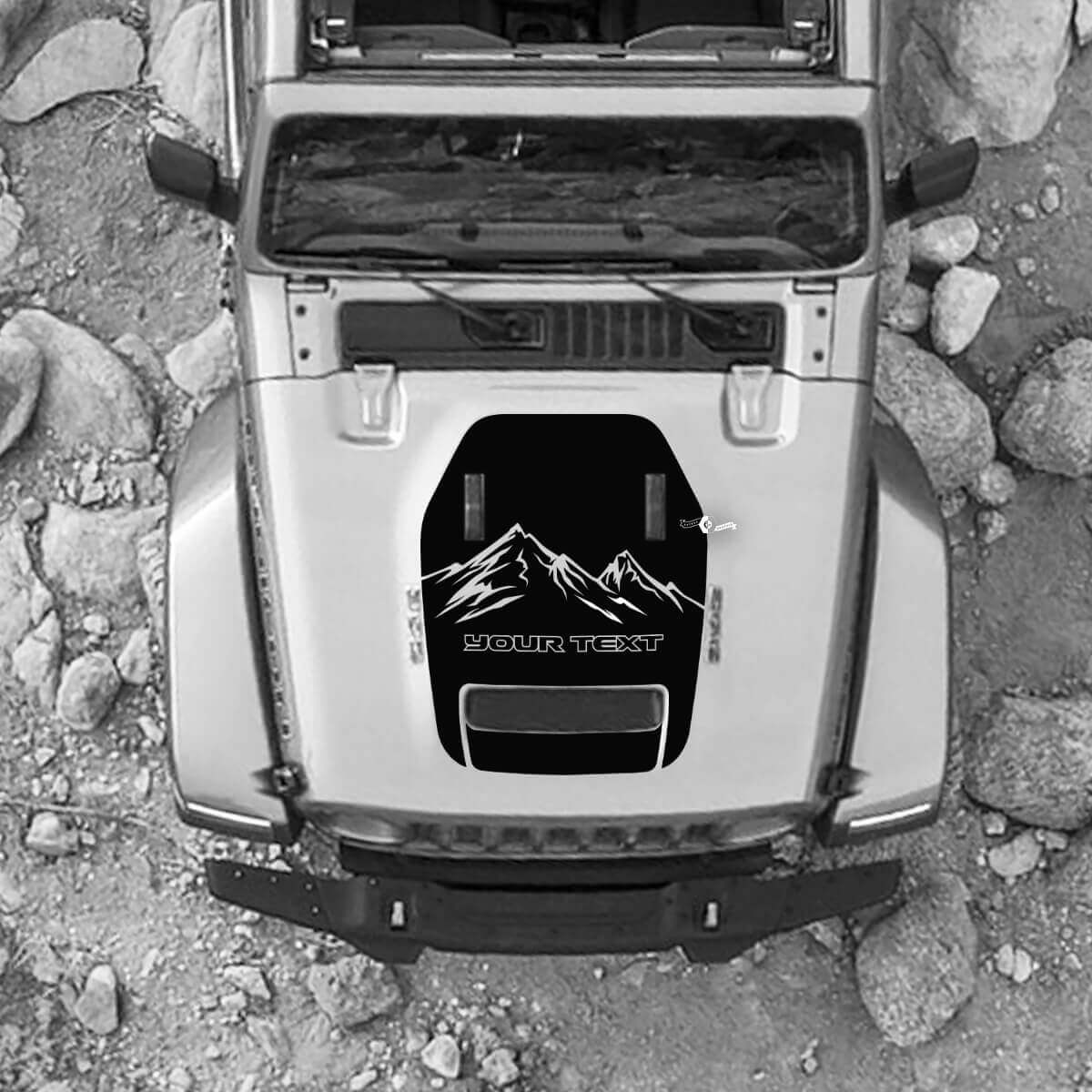 Hood For 2021 2022 2023 Jeep Mountains Wrangler Topographic Map Topo Rubicon Sticker Graphics Vinyl SupDec Design
