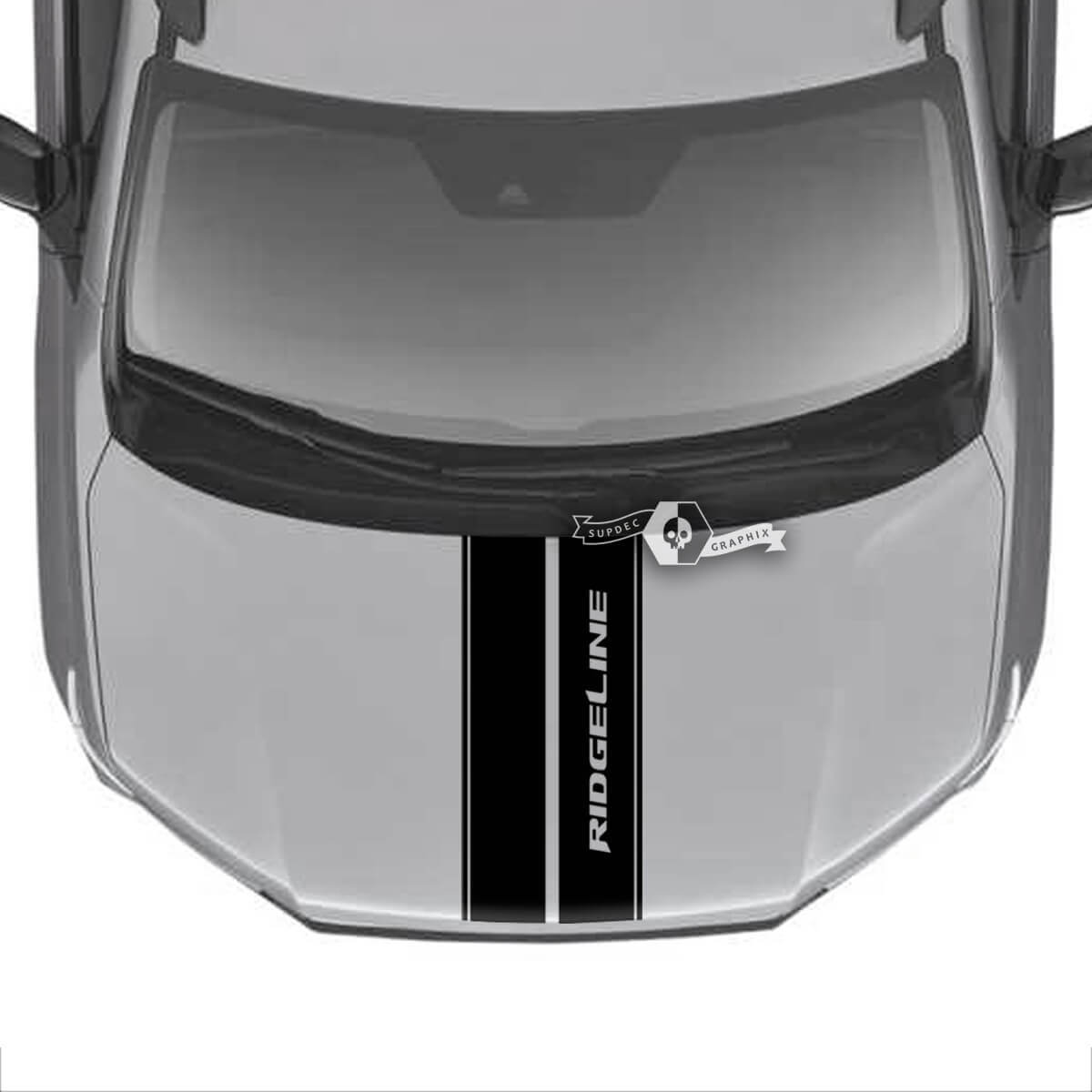 Hood Honda Ridgeline Stripe Logo Vinyl Trim Decal Stickers Sticker Graphics
