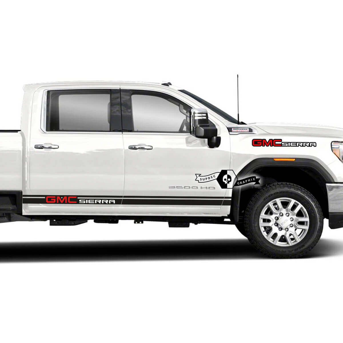 GMC Sierra Lettering Side Vinyl Stripes Sticker Decal for GMC Sierra