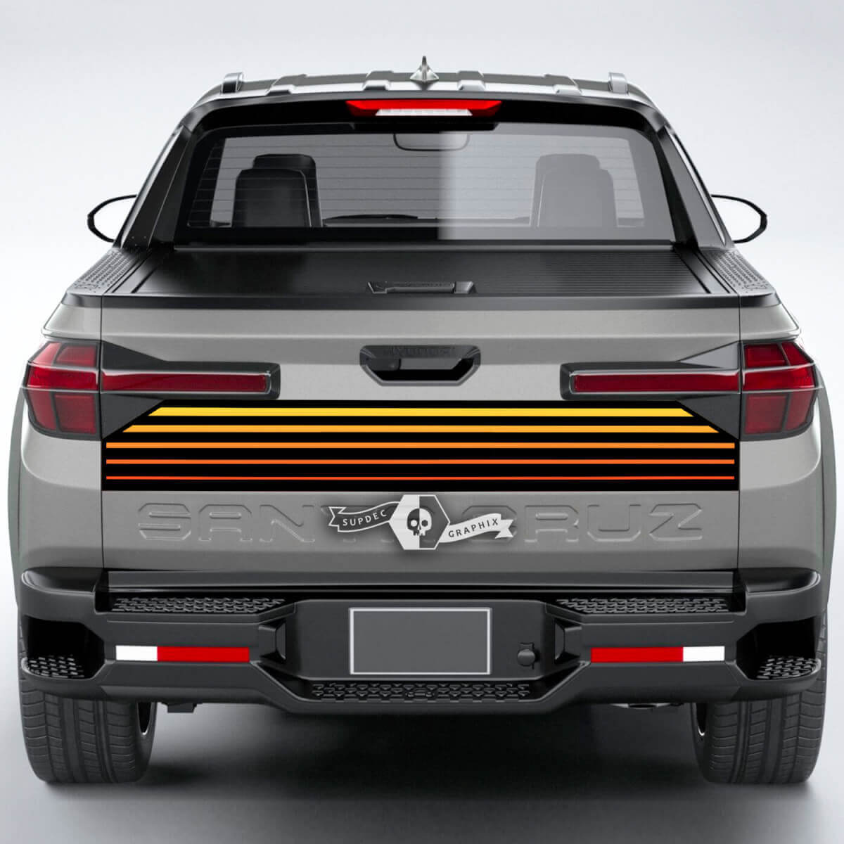 Rear Lines SunSet Vinyl Tailgate Decal Sticker Graphics fit to Hyundai Santa Cruz 2023
