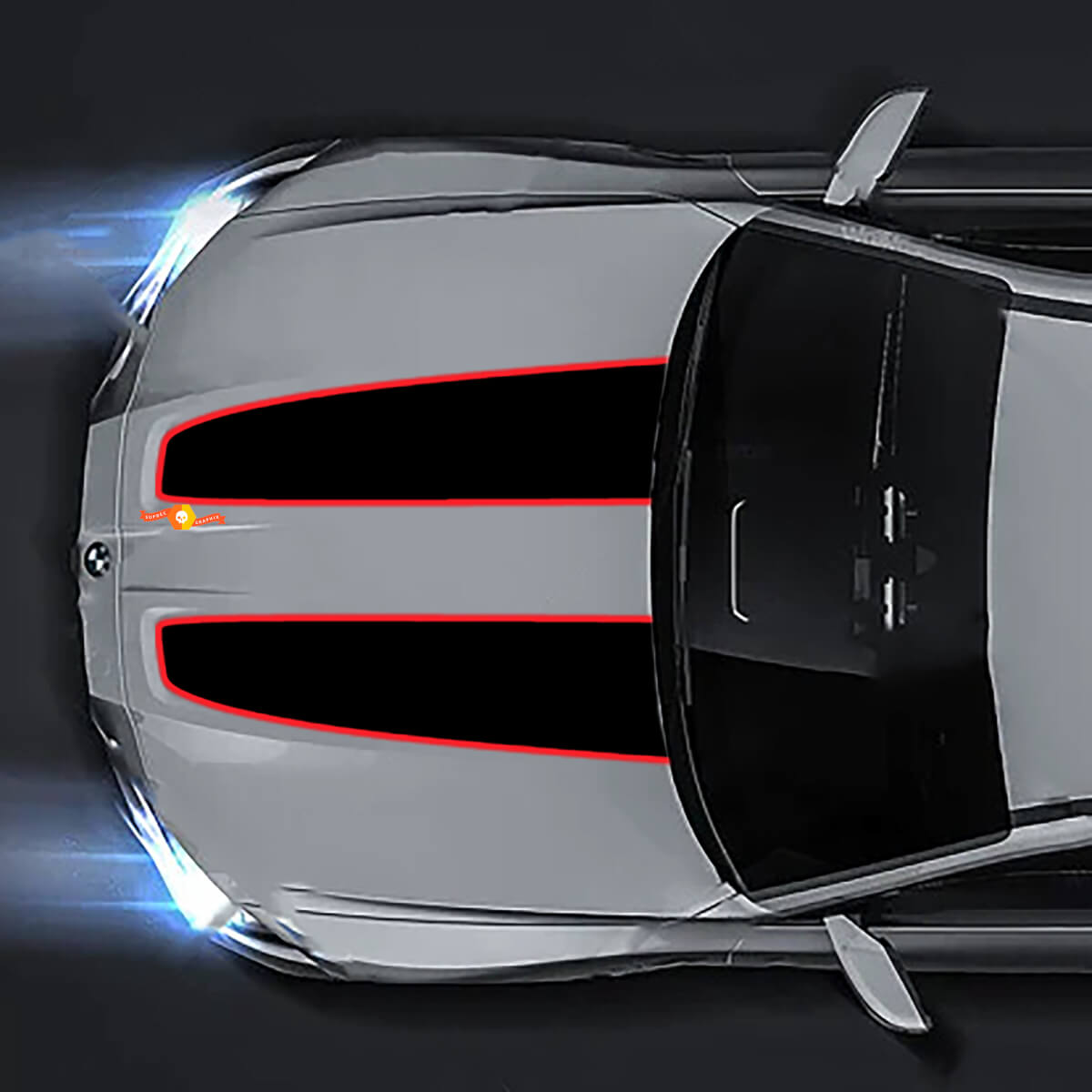 2022 2023 2024 BMW M4 M3 G82 G83 M Performance Hood CSL style vinyl decal sticker
