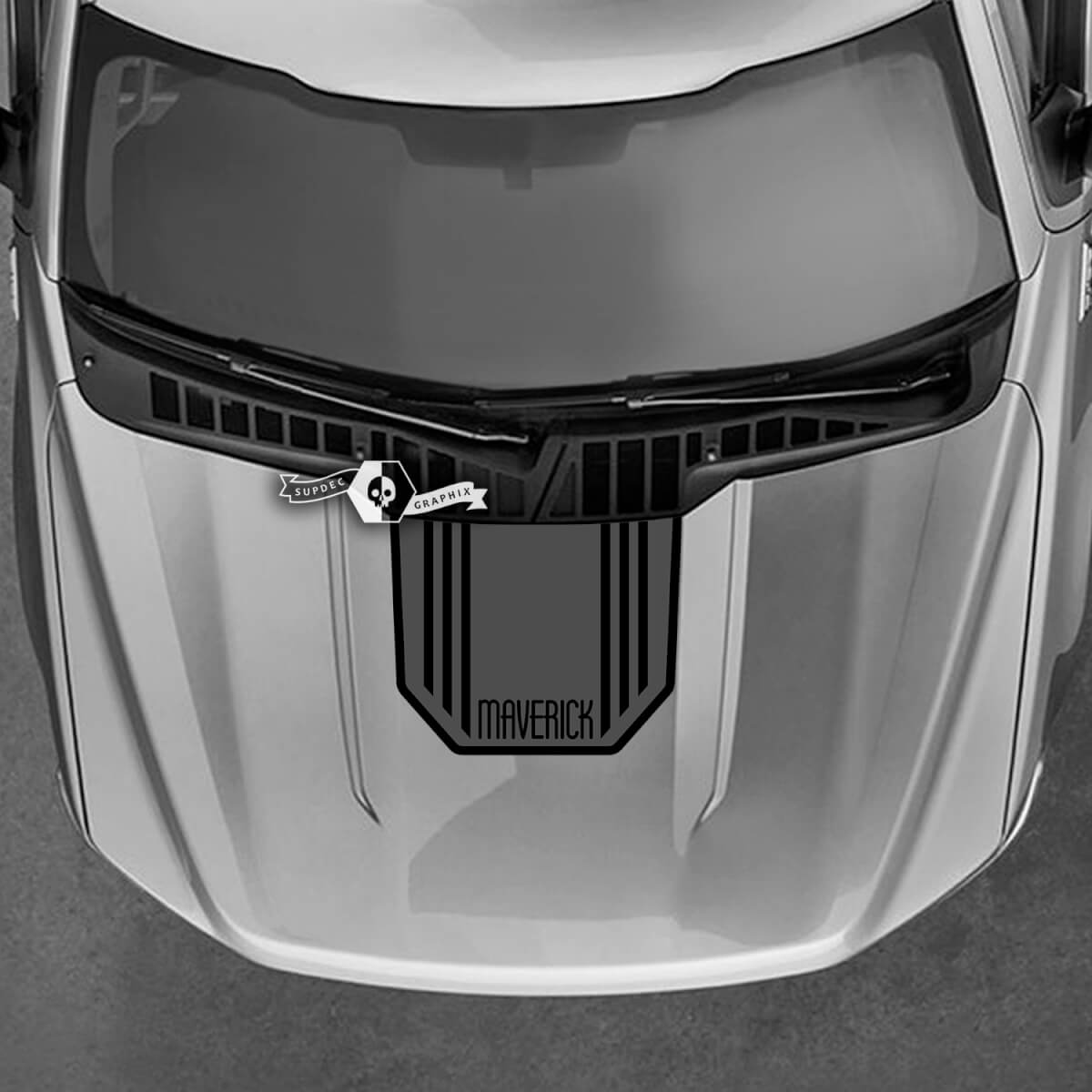 Ford Maverick 2022 Graphics Decals Hood Logo Maverick Stickers 2 Colors
