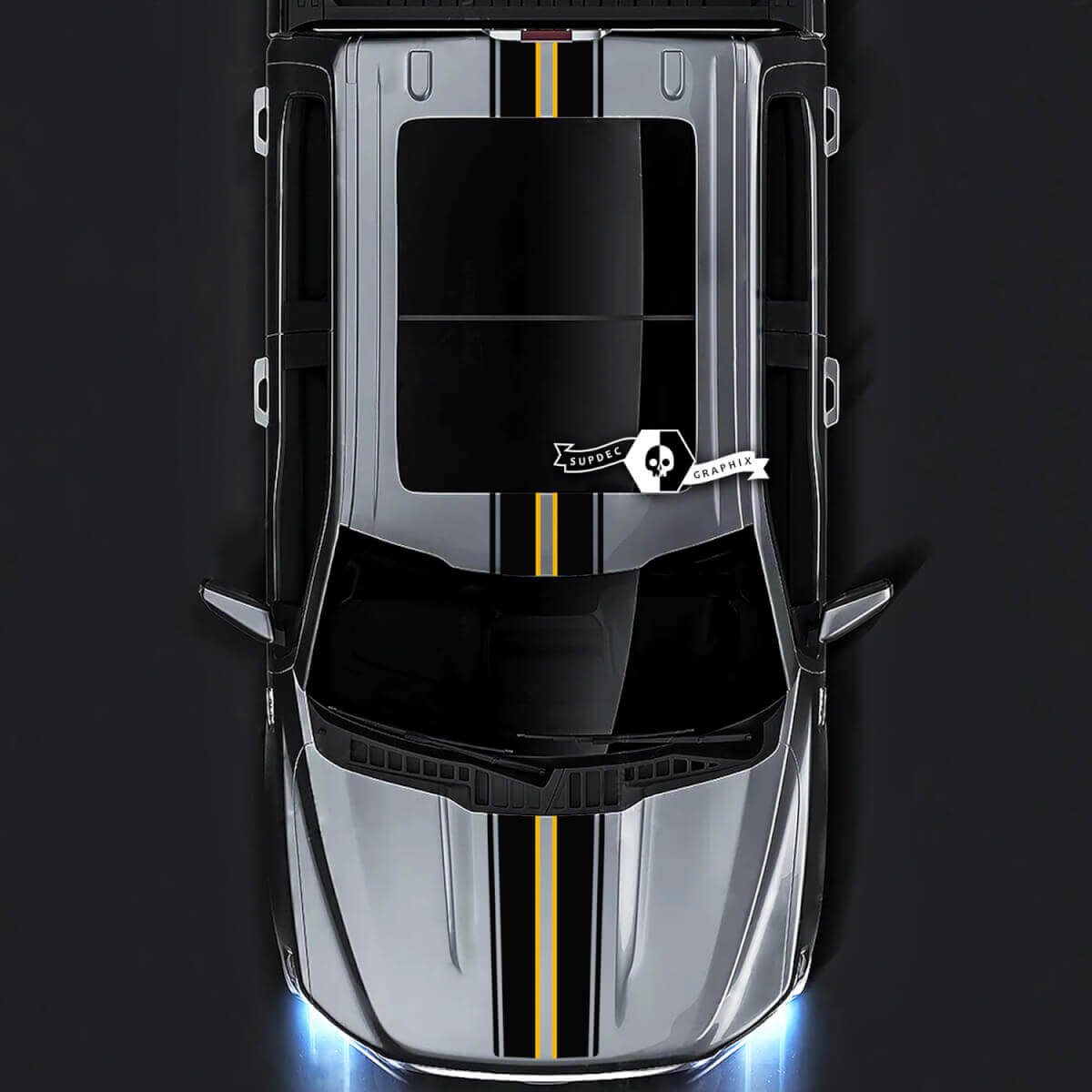 Ford F-150 XL XLT STX LARIAT Hood Roof Tailgate Trim Graphics Side Decals Stickers 2 Colors
