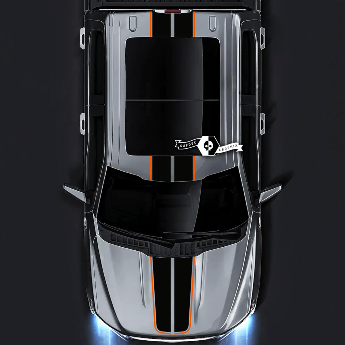 Ford F-150 XL XLT STX LARIAT Hood Roof Tailgate Trim Graphics Side Decals Stickers 2 Colors
