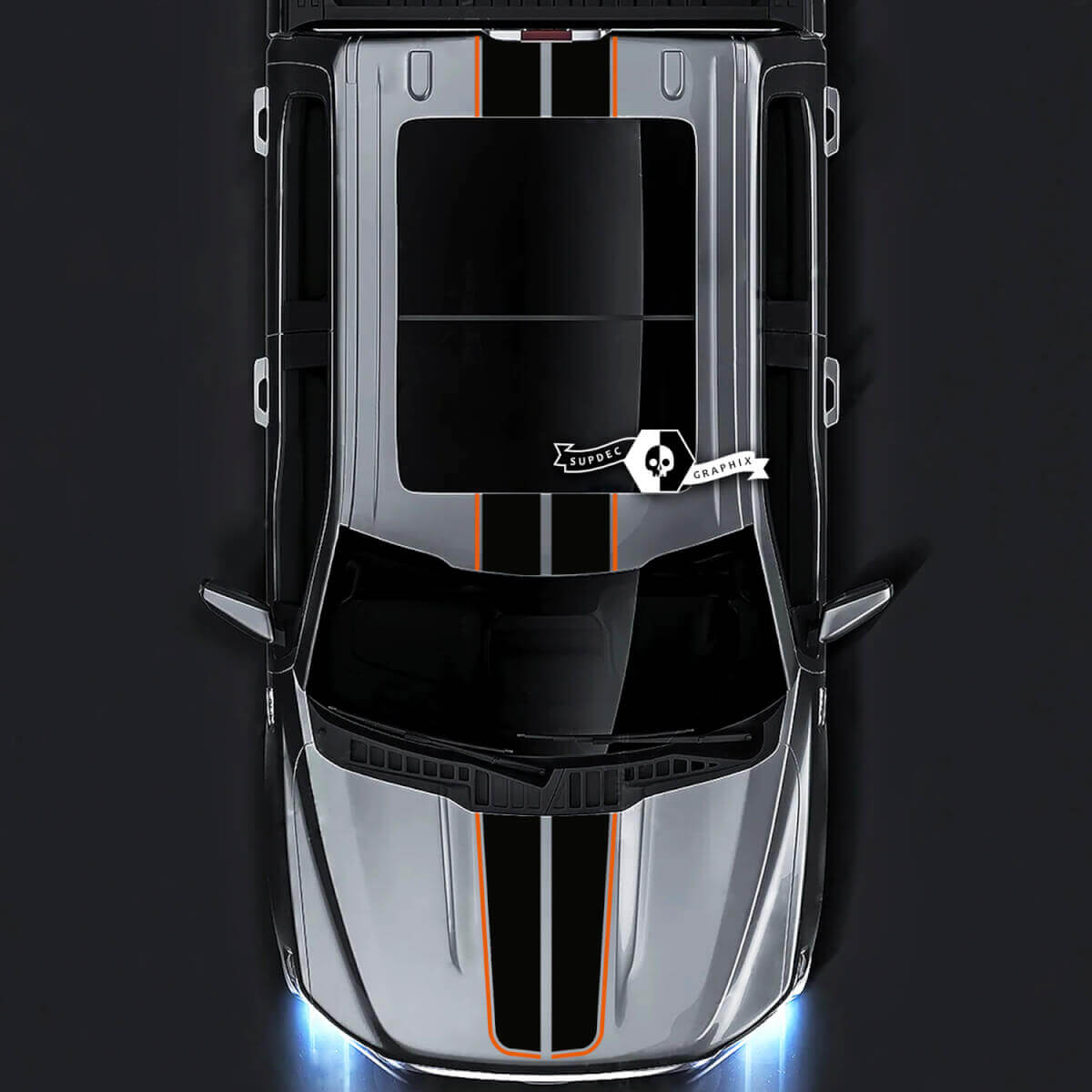 Ford F-150 XL XLT STX LARIAT Hood Roof Tailgate Trim Graphics Side Decals Stickers 2 Colors
