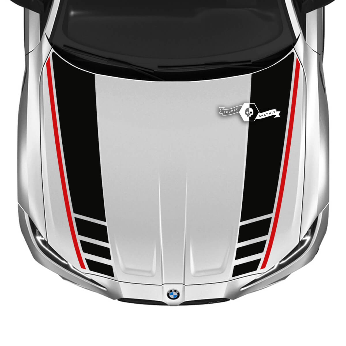 2021+ BMW M4 M3 G80 G82 G83 M Performance Hood M Logo Vinyl Decal Sticker 2 Colors
