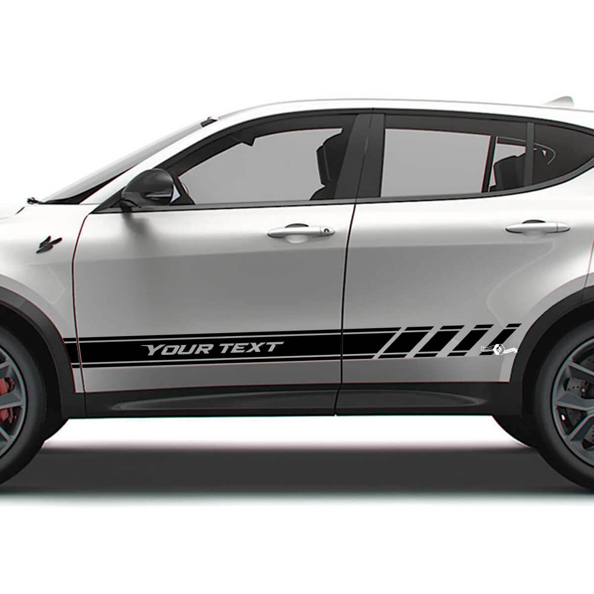 Custom Racing Side Stripes Vinyl Decals Kit for Dodge Hornet