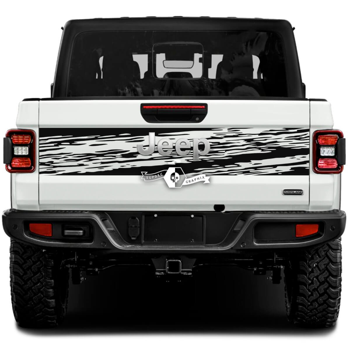 Jeep Gladiator Wrap Mud Stickers Decals Vinyl Graphics Tailgate Bed Vinyl Stickers Decals
