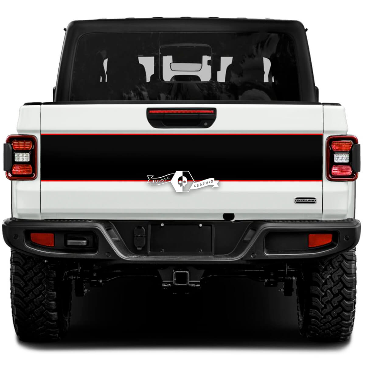 Jeep Gladiator Wrap  Stickers Decals Vinyl Graphics Tailgate Bed Trim Vinyl Stickers Decals 2 Colors
