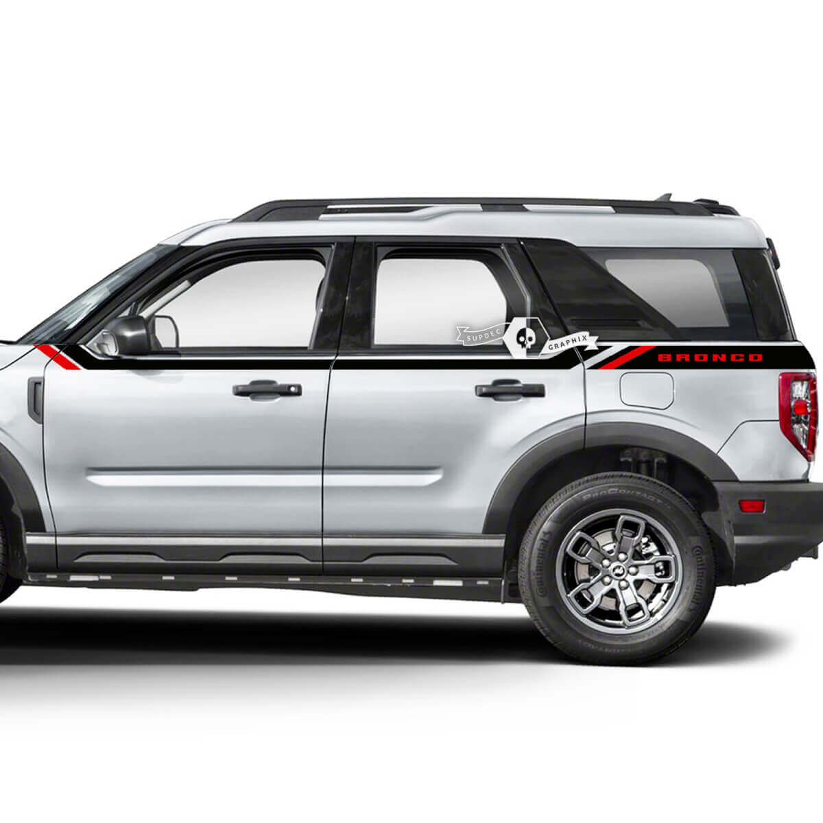 2x Musclecar horse Doors Up Side Fender Trim Decals Stickers 2 Colors
