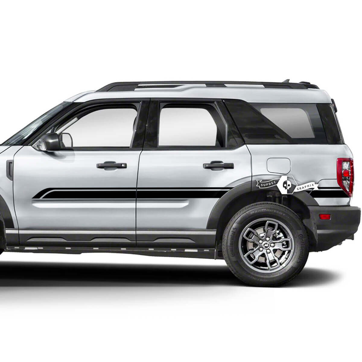 2x Musclecar horse Doors Side Fender Trim Line Decals Stickers
