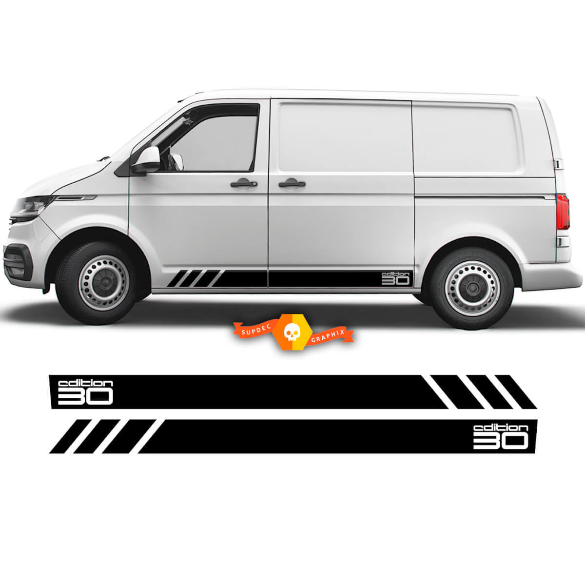 Edition 30 Side Stripe Vinyl Decal For Volkswagen Transporter Multivan California 