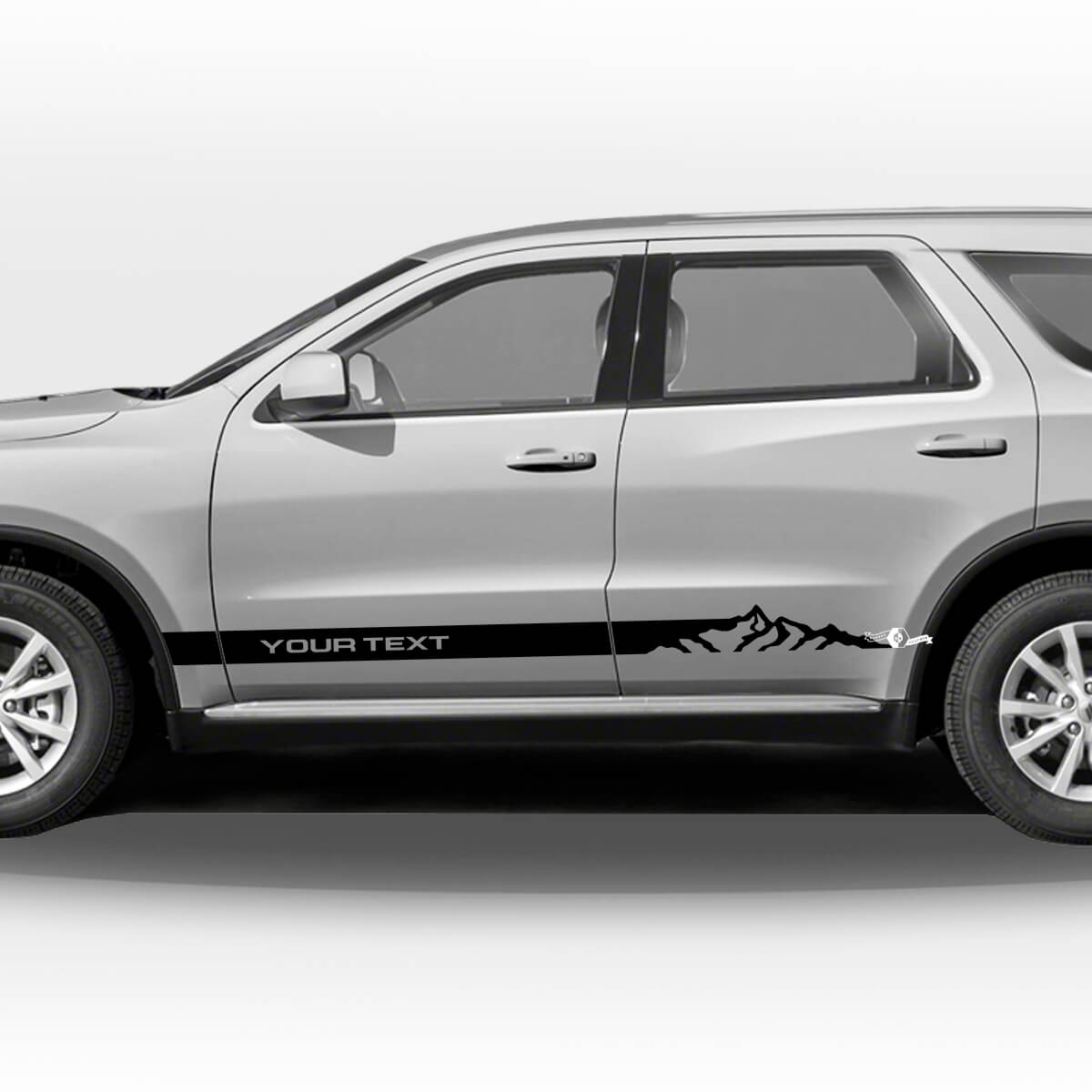 Mountain Style Side Stripes Vinyl Decal Pair for Dodge Durango