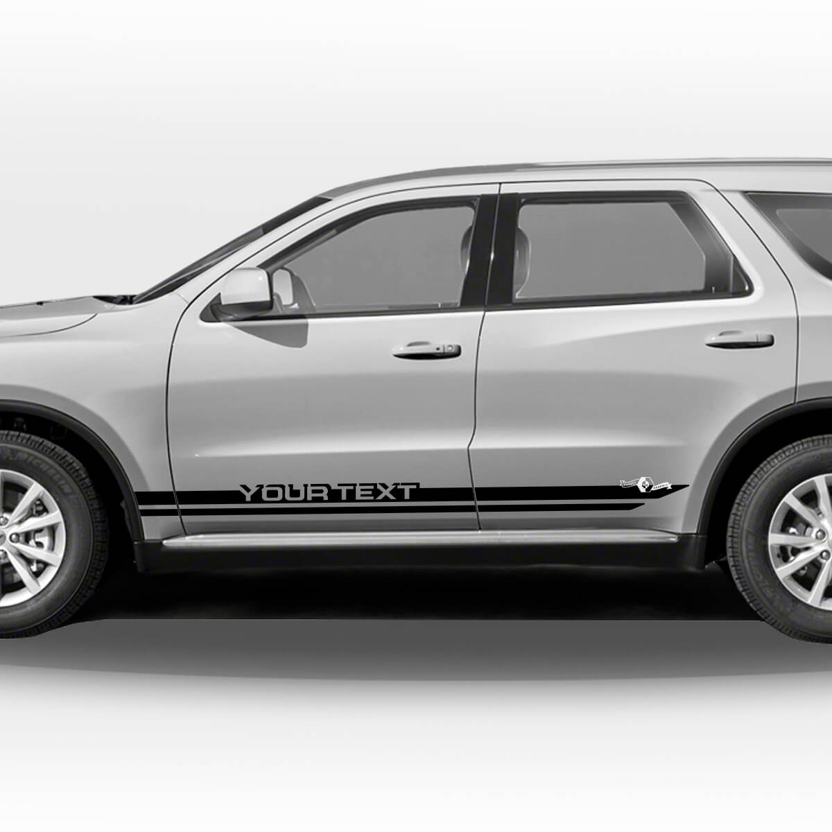 Dual Custom Side Stripes Vinyl Decal Set for Dodge Durango