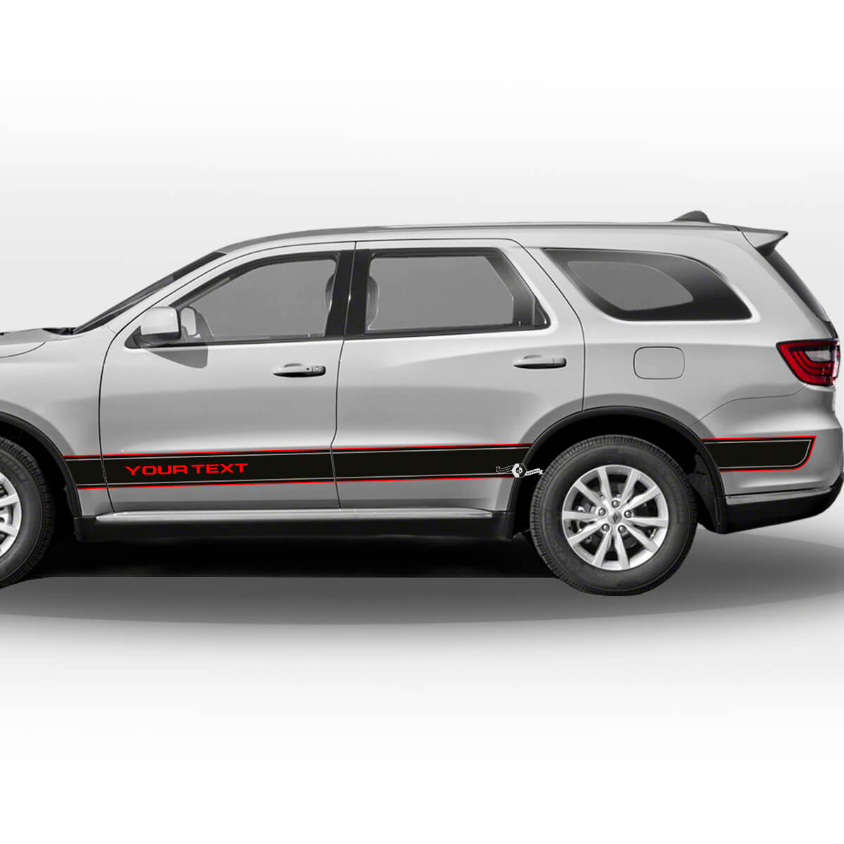 Custom Outline Side Stripes Vinyl Decal Set for Dodge Durango
