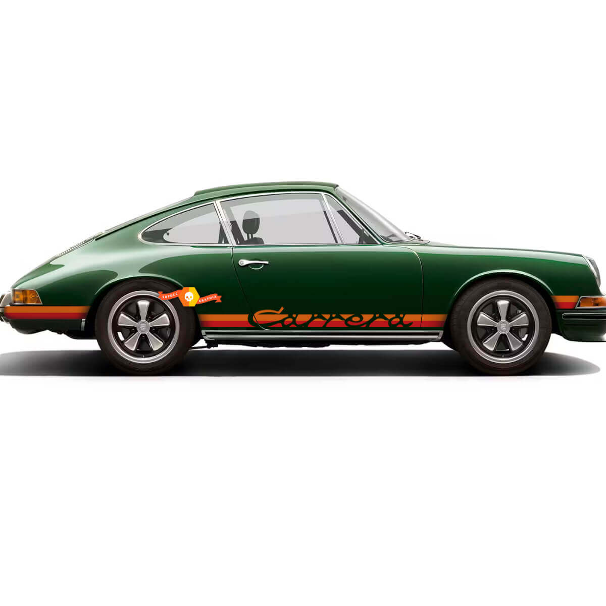 Porsche 911 Carrera Vintage Colour Stripes Side Decal Sticker 2 944 911 959 930 Carrera RS