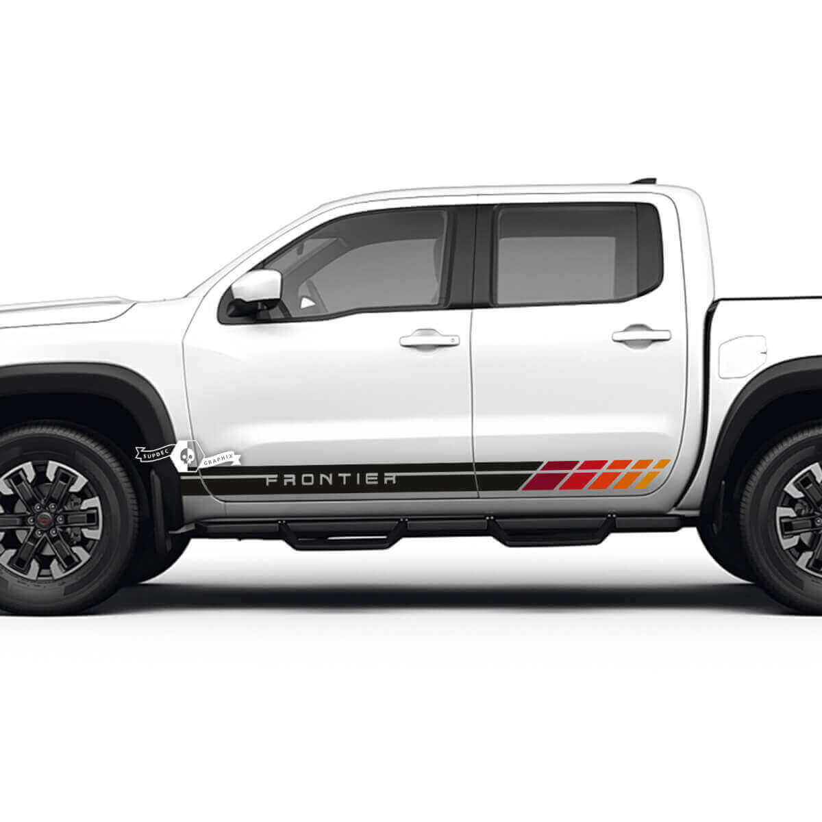 2 Nissan Decal Rocker Panel Old School Retro Vintage Nissan Frontier Stripe Sticker Side Stripe Kit For Nissan Vinyl Stickers
