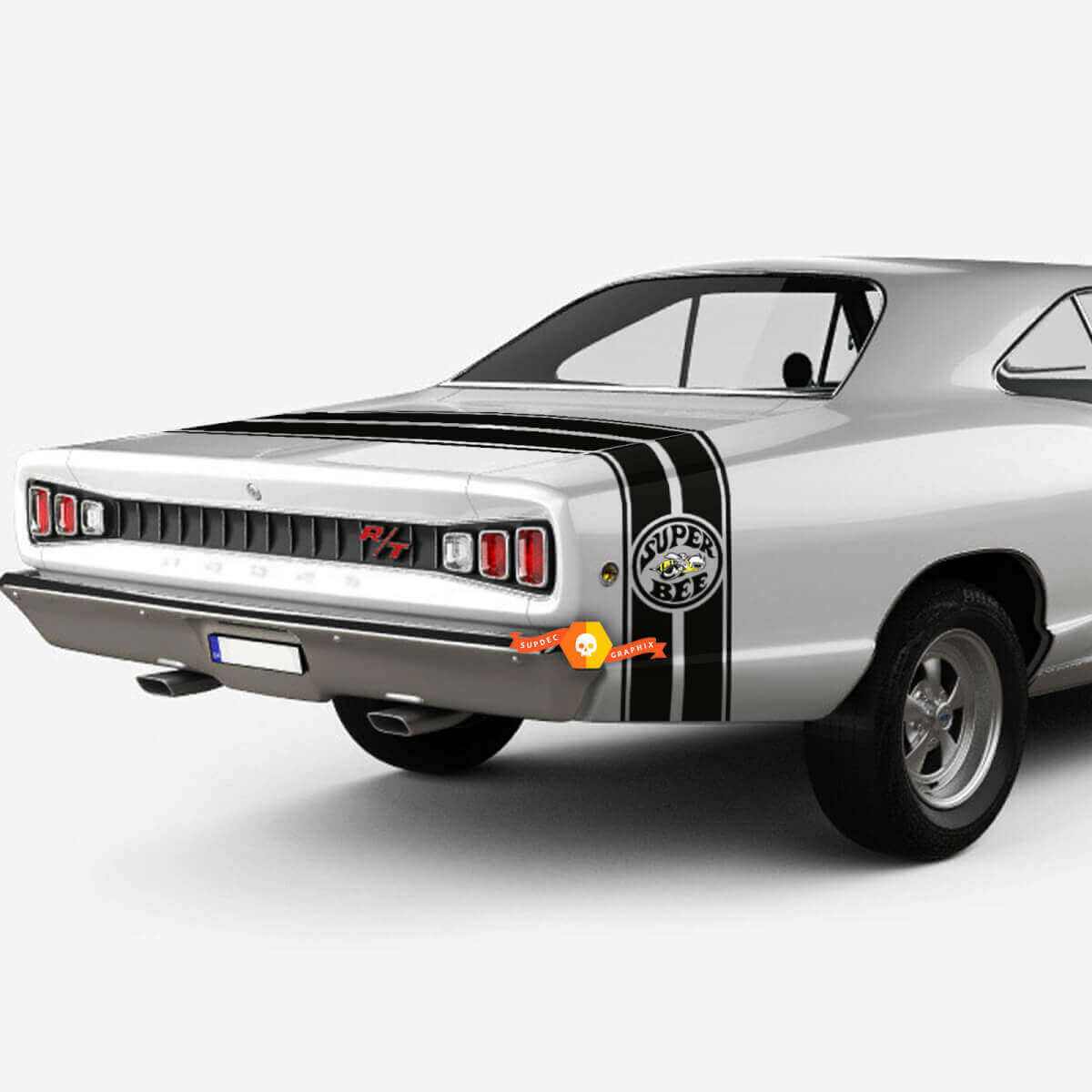 Dodge 1969 Super Bee Tail Band Stripe Vinyl Decal Sticker Graphics
