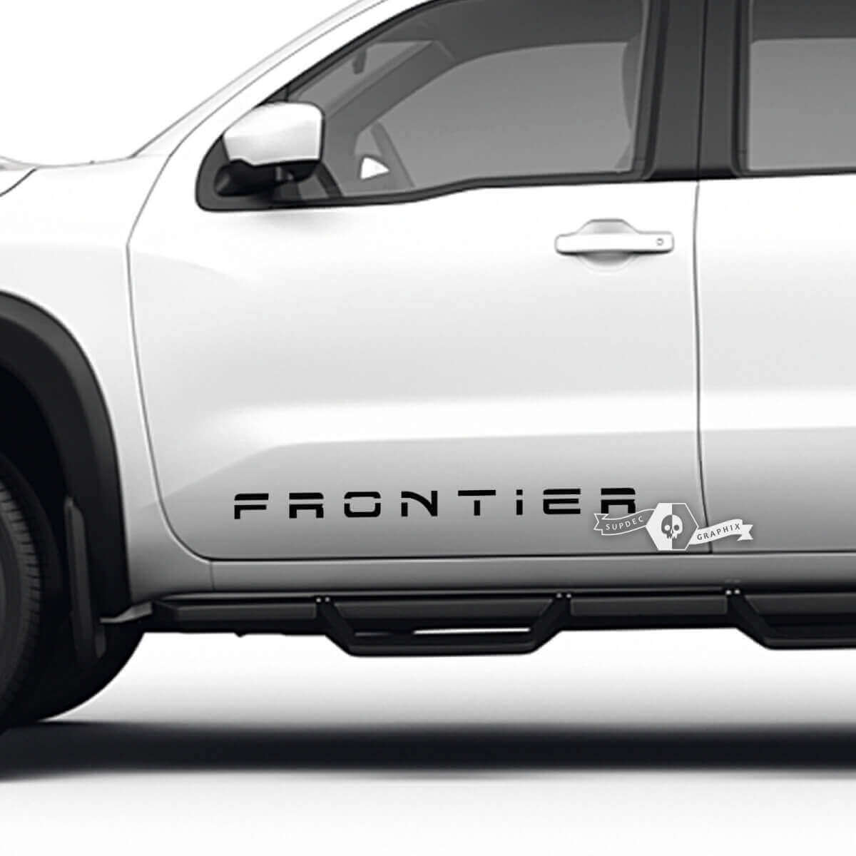 Frontier Lettering Side Door Vinyl Decals Kit for Nissan Frontier