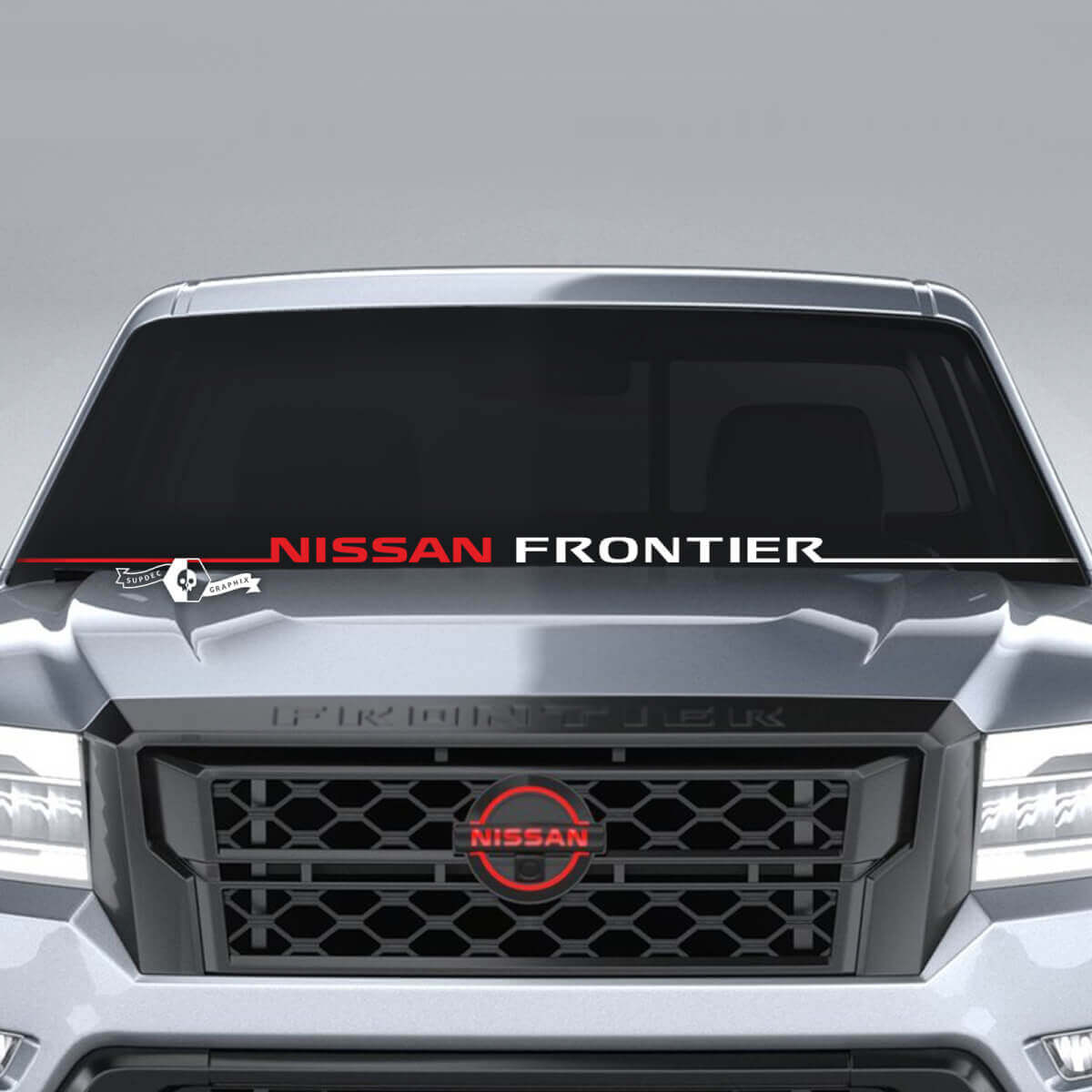 Windshield Nissan Frontier Line Trim Vinyl Stickers Decals Graphics 2 Colors

