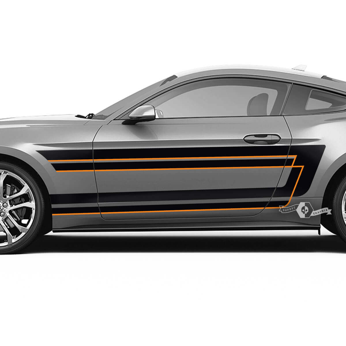 Door Fender Stripes Sticker Graphic For Musclecar Musclecarmodel Shelby GT500 GT350