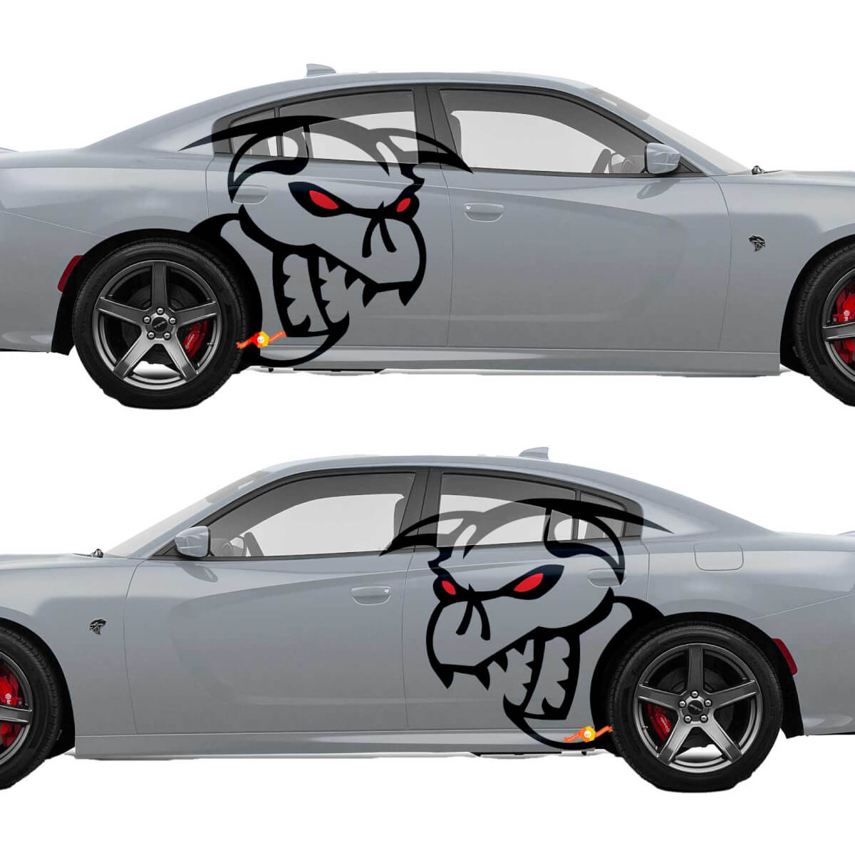 Huge Tribal Stickers Decals Graphics Vinyl for Dodge Challenger Charger Mopar SRT Hellcat Demon Logo HEMI 392
