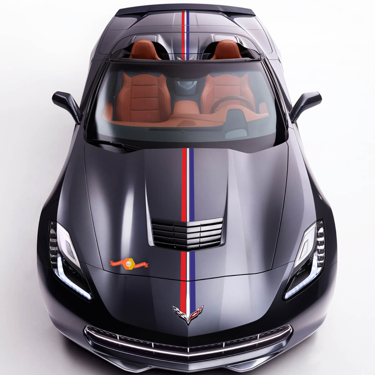 Chevrolet C7 Stingray Grand Sport Z06 Twilight Edition Stripe Decals Stickers
