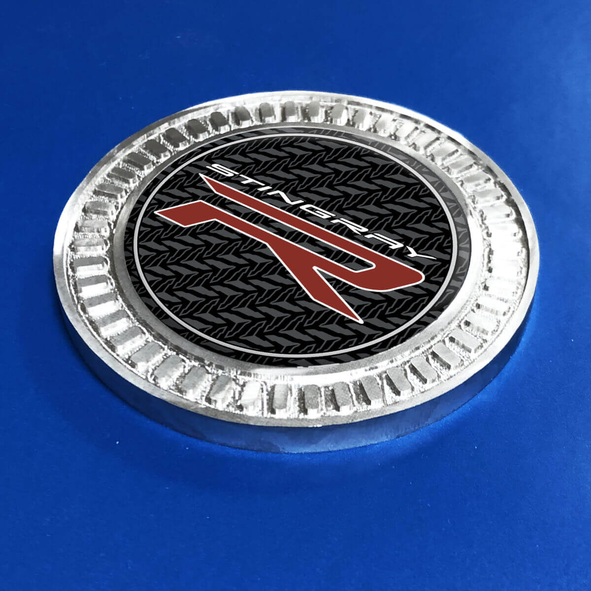 3D Badge Stingray R Chevrolet Corvette Metal Aluminum Emblem

