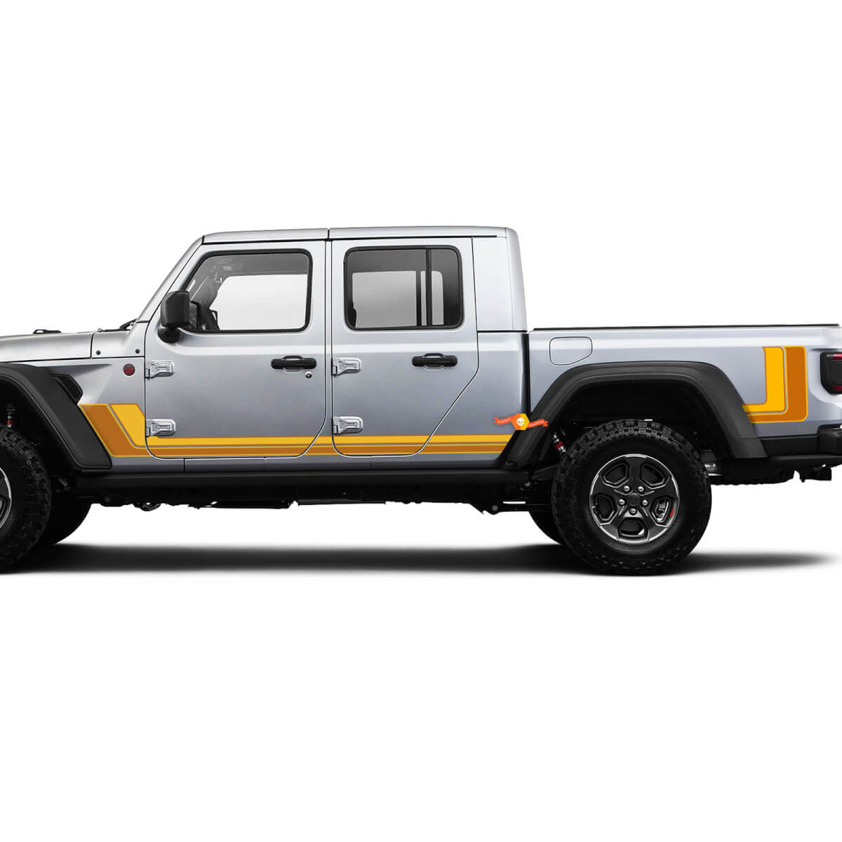 Graphic Kits - Jeep Gladiator Rubicon retro vintage 4x4 Off-Road 80s racing stripe kit sport Off Road
