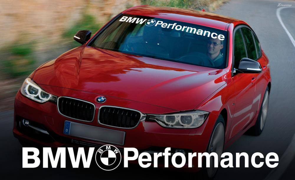 BMW Performance WINDSHIELD BANNER Window decal sticker for M3 4 5 6 e46 e36

