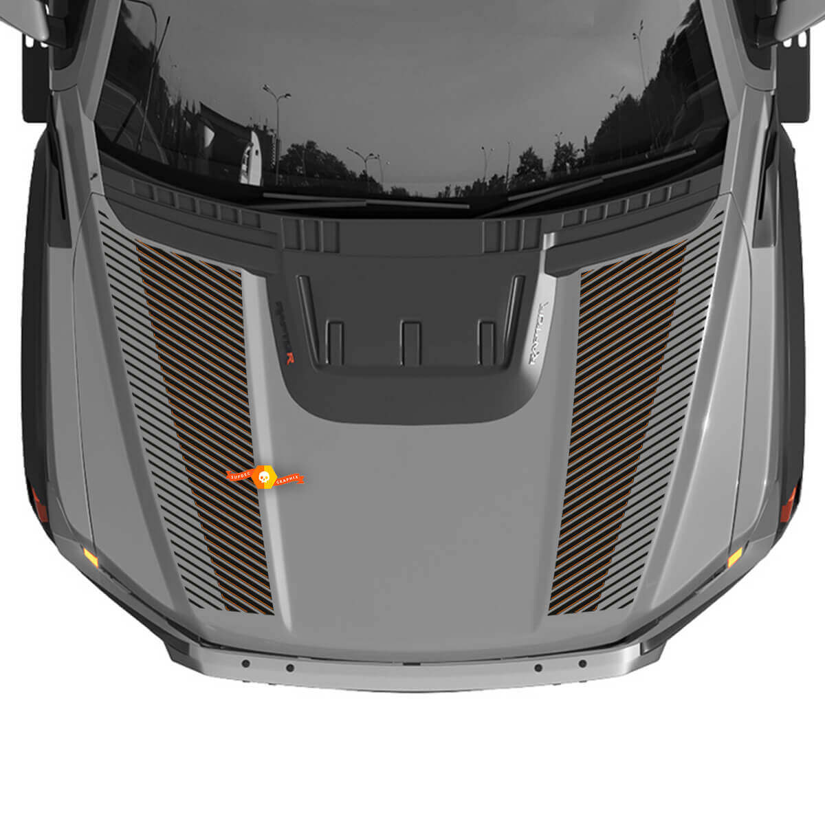 Hood Graphics 2024 Ford F150 Raptor R Vinyl Sticker Decal 2
