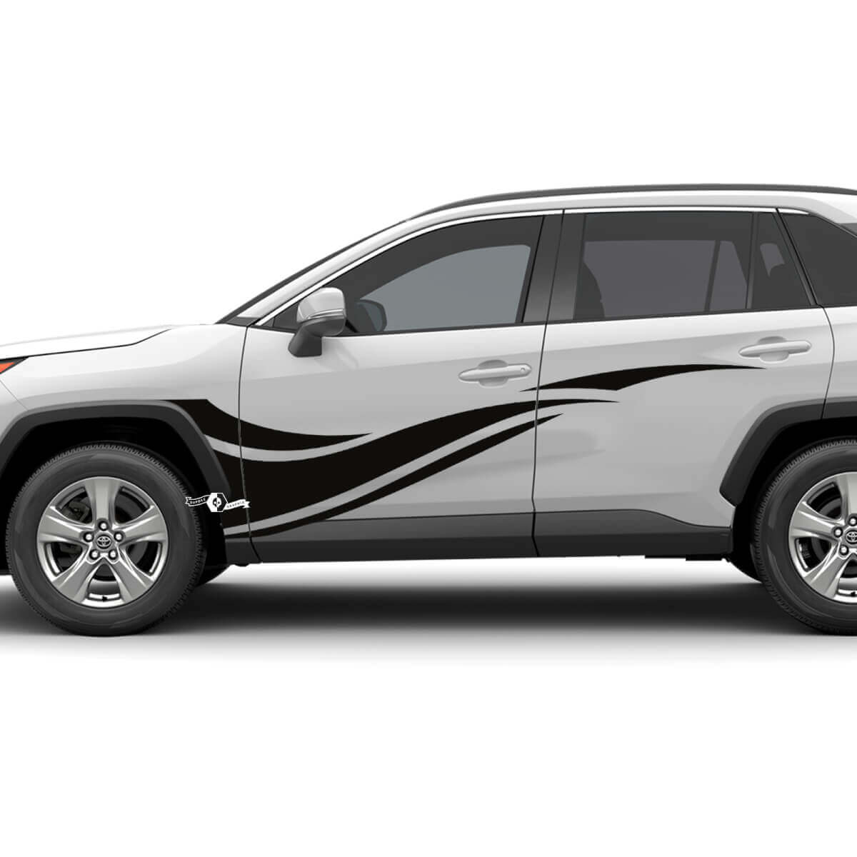 Side Wave stripes Graphic Vinyl Decal Graphic Sticker fit to Toyota RAV4
