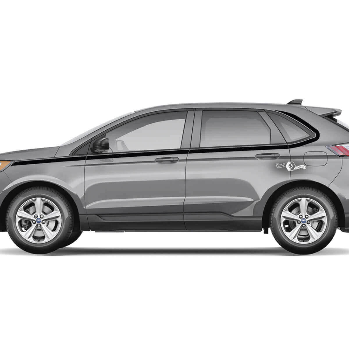 Musclecar Edge Doors Line under the Windows Vinyl Rocker Panel Stripes body decal vinyl graphics sticker
