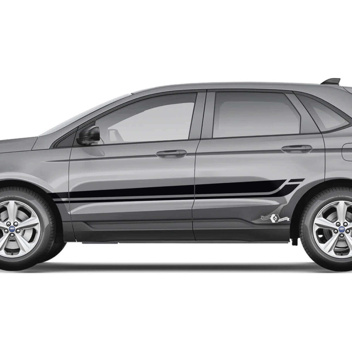 Musclecar Edge Line Strobe under the Windows Vinyl Rocker Panel Stripes body decal vinyl graphics sticker
