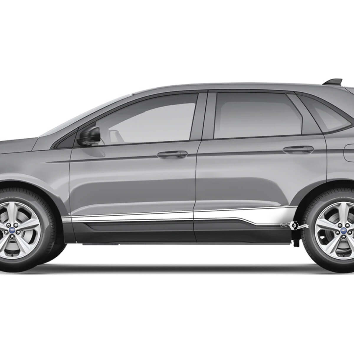 Ford Edge Rocker Panel Vinyl Stripes body decal vinyl graphics Decal sticker
