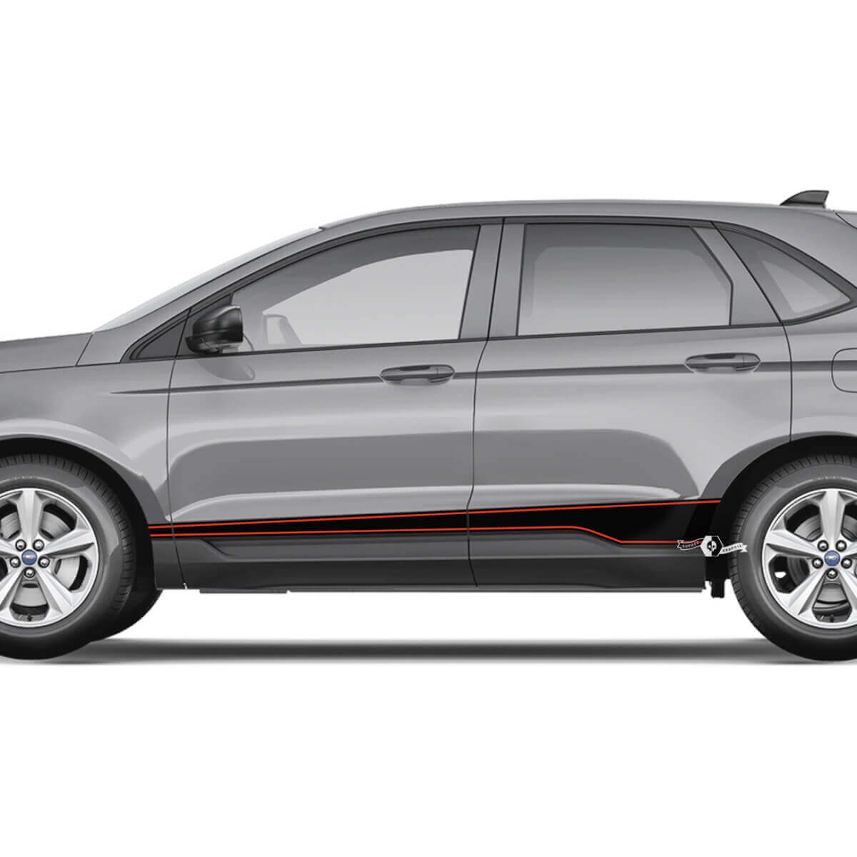 Ford Edge Rocker Panel Vinyl Pin Stripes body decal vinyl graphics Decal sticker
