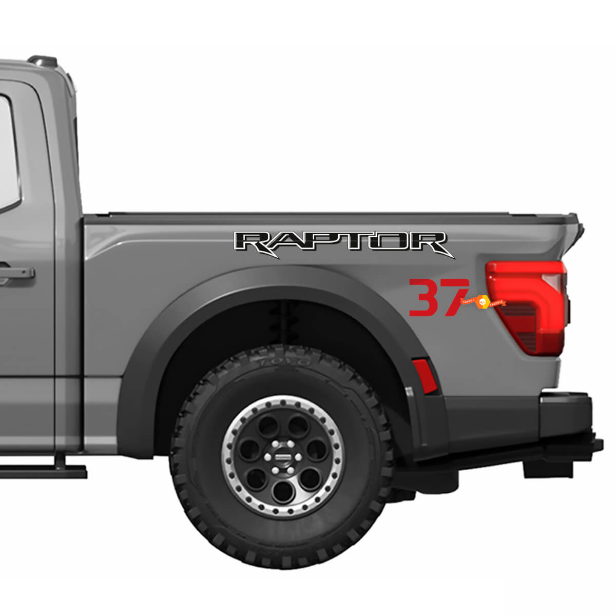 Bedside Side Graphics fit to Ford F150 Raptor 37 Vinyl Sticker Decal kit stripes
