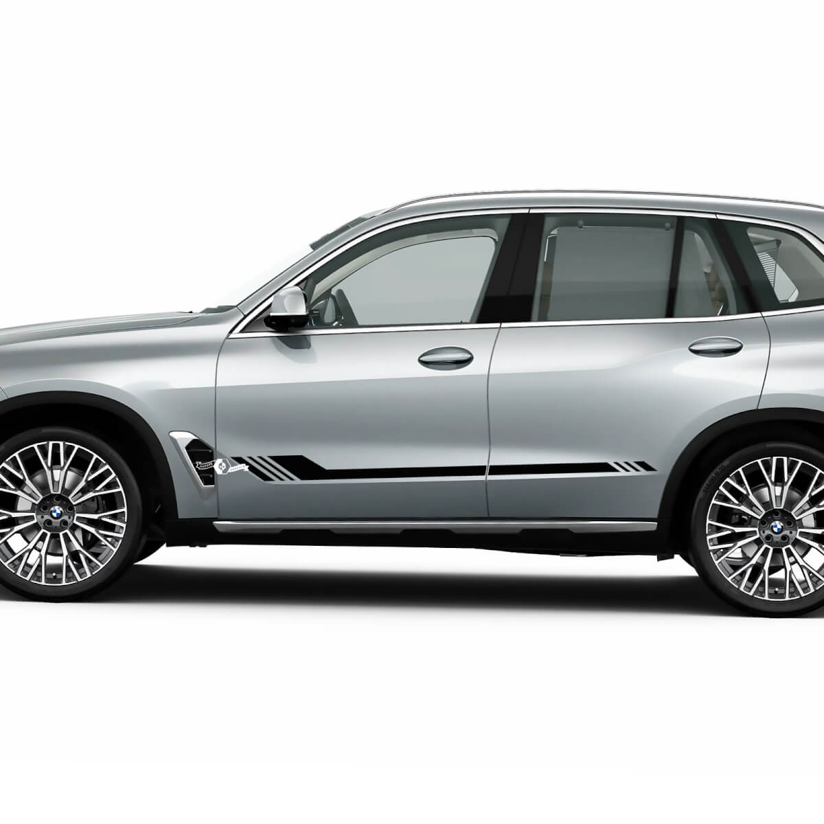 M Logo Stripes for BMW X5 G05 Side Doors Vinyl Decal Sticker
