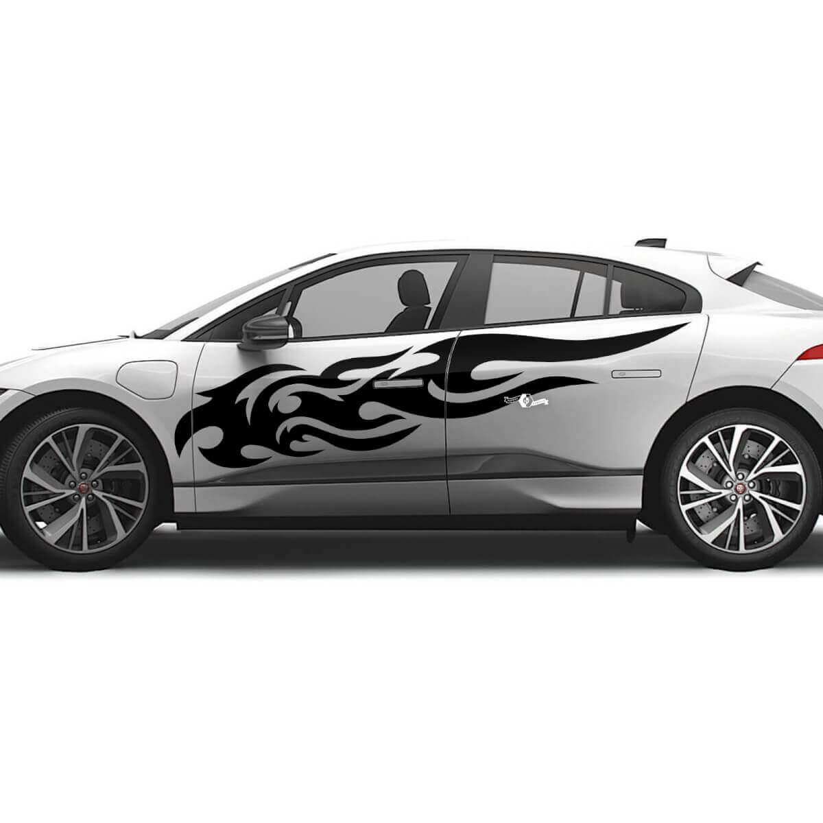 2x Jaguar F-Type R Side Racing Graphics Doors Side Wave Secal Vinyl Sticker
