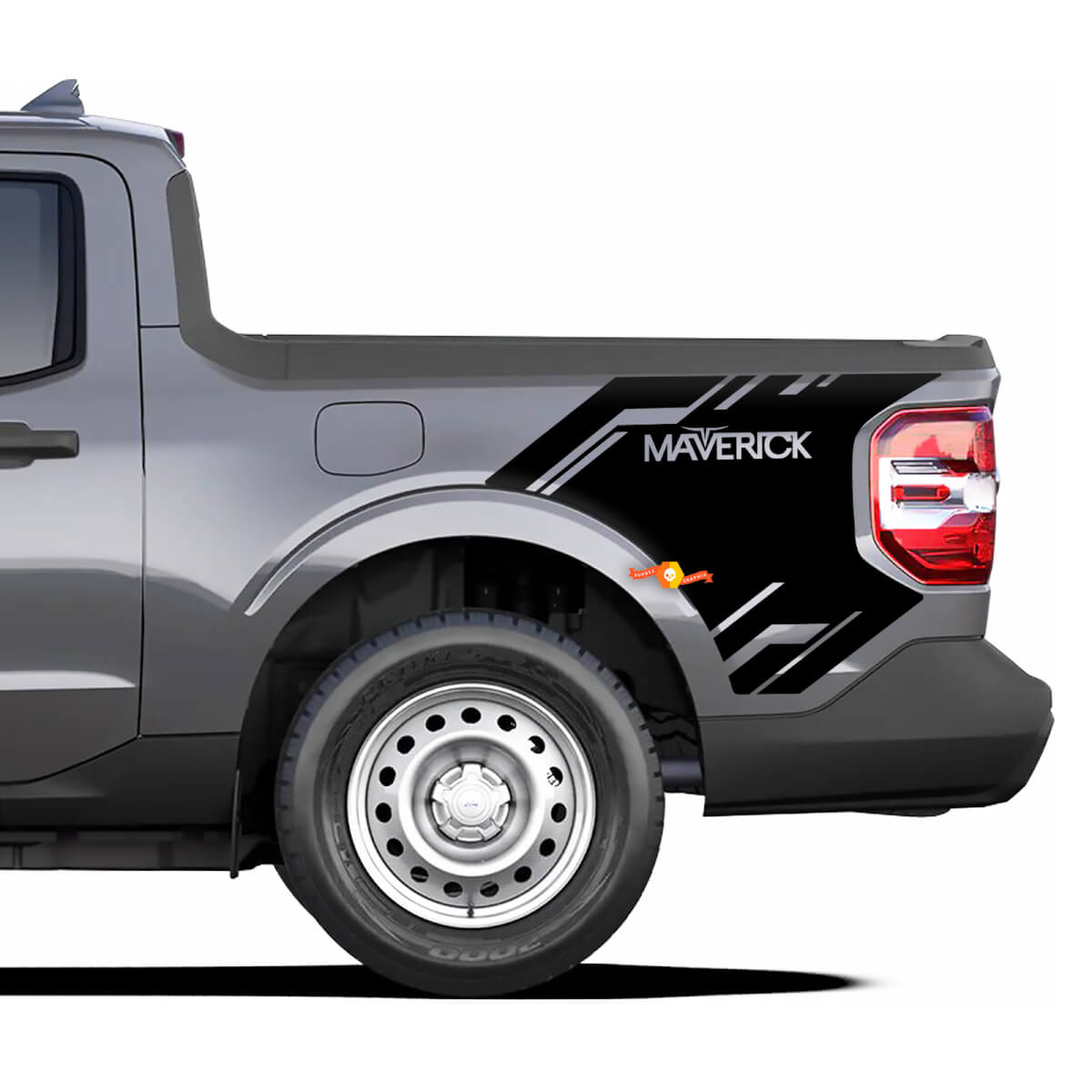 Pair Side Bed Ford Maverick 2022-up Vinyl Logo Decals Stickers Graphic
