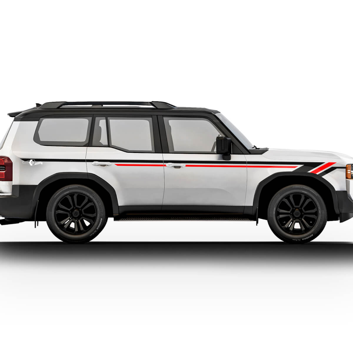 Toyota Land Cruiser Doors Stripes Stickers Decals Vinyl Graphic Stickers Decals Kit
