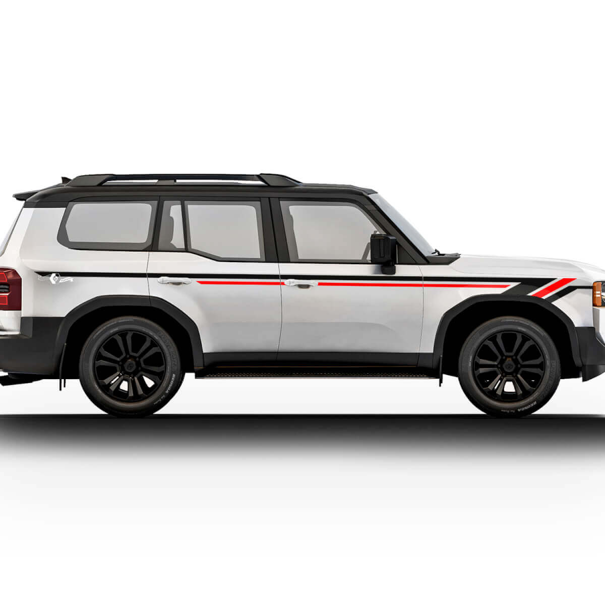 Toyota Land Cruiser Doors Stripes Stickers Decals Vinyl Graphic Stickers Decals Kit
