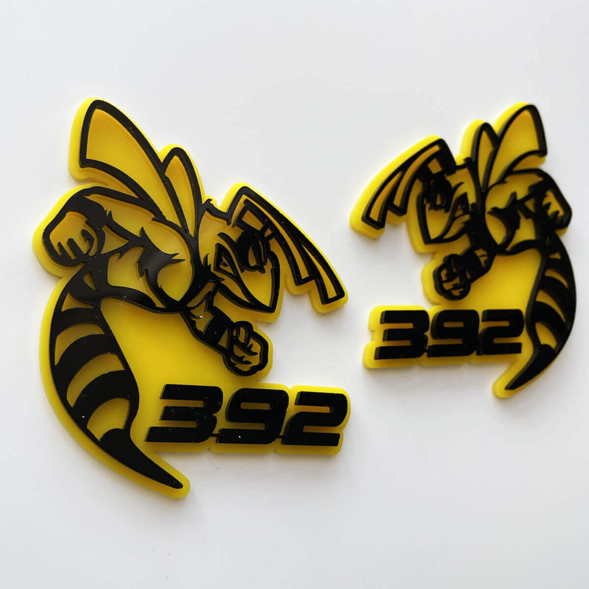Hornet Bee 392 3D Badge Yellow vs Black Fender Badges Emblem
