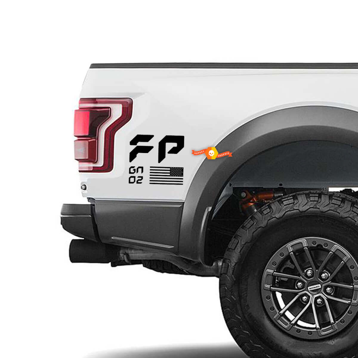 Ford Raptor FP Performance US Gen 2 Sticker Decal Kit Set Lower Bedside
