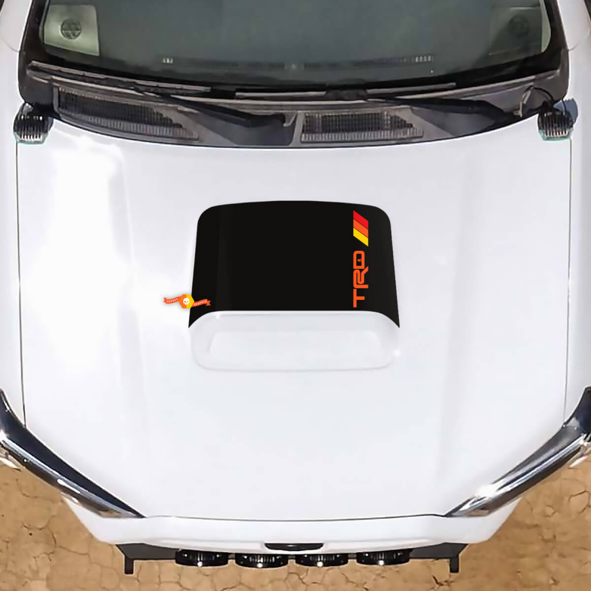 TRD Bigfoot Hood Blackout Decal for Toyota Tacoma 2nd Gen or 4Runner – Custom Vinyl Sticker
